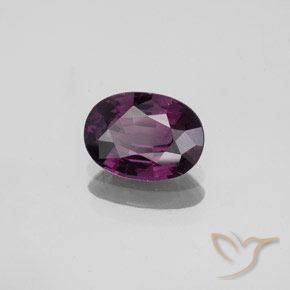1.36 ct Purple Spinel Stone, Natural Spinel in Oval Facet Shape for Sale