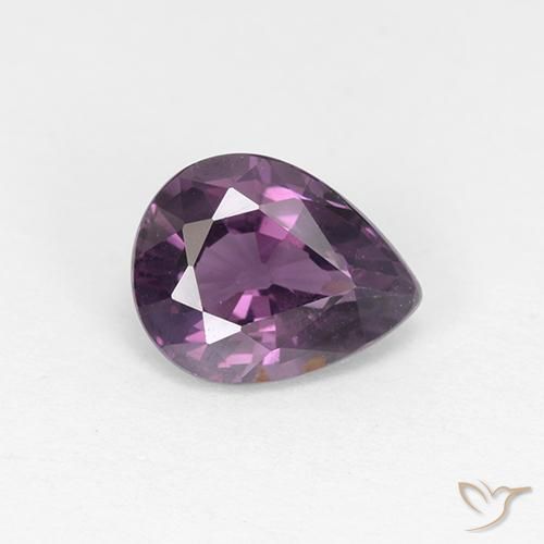 1.17ct Natural Deep Purple Spinel, Pear Shape, VS-SI