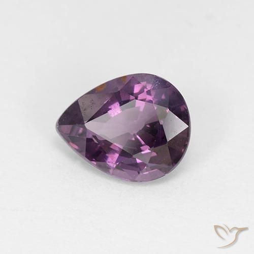 1.17 ct Purple Spinel Stone, Natural Spinel in Pear Facet Shape for Sale