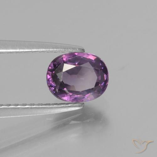 1.16 ct Purple Spinel Stone, Natural Spinel in Oval Facet Shape for Sale