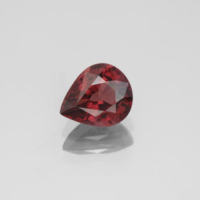 1.33 ct Red Spinel Gemstone, Spinel Gem in Pear Facet Shape for Sale.