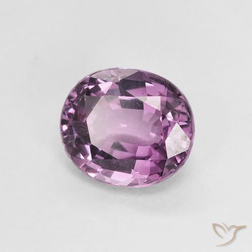 1.36 ct Purple Spinel Stone, Natural Spinel in Oval Facet Shape for Sale