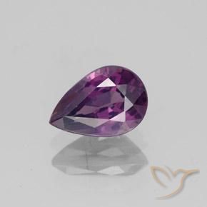 1.06ct Natural Pinkish Grape Spinel, Pear Shape, SI, Photo A