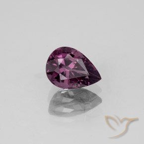 1.19 ct Purple Spinel Stone, Natural Spinel in Pear Facet Shape for Sale