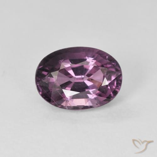 1.35 ct Purple Spinel, 7.5 x 5.5 mm Oval Cut From Tanzania, Photo A