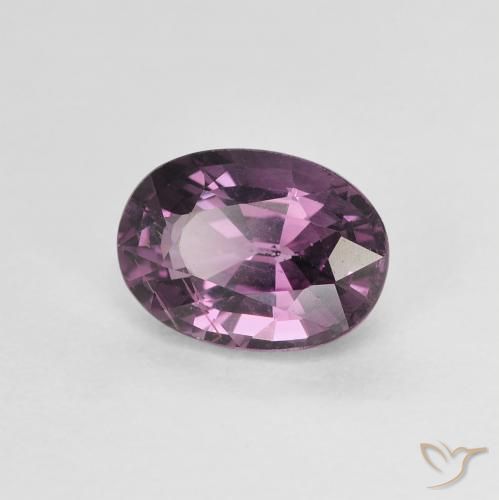 1.35 ct Purple Spinel Stone, Natural Spinel in Oval Facet Shape for Sale