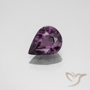 1.34ct Natural Grape Purple Spinel, Pear Shape, VS