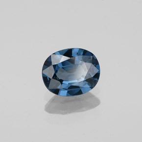 0.83 ct Blue Spinel Stone, Natural Spinel in Oval Facet Shape for Sale