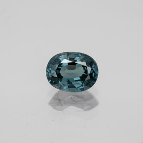 0.99 ct Green Spinel Gemstone, Spinel Gem in Oval Facet Shape for Sale.