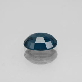 Spinel Gemstone in 7.4 x 5.6 mm Size for Sale, Spinel Stone in Deep Greenish Blue Color