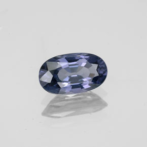 1.28 ct Blue Spinel Stone, Natural Spinel in Oval Facet Shape for Sale