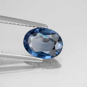 1.22 ct Blue Spinel Stone, Natural Spinel in Oval Facet Shape for Sale