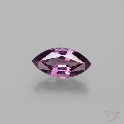 1.27 ct Purple Spinel, 10.1 x 5.2 mm Marquise Cut From Tanzania, Photo A