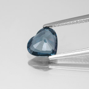 Spinel Gemstone in 8.1 x 7 mm Size for Sale, Spinel Stone in Deep Greenish Blue Color