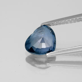 Spinel Gemstone in 7.7 x 6.6 mm Size for Sale, Spinel Stone in Deep Greenish Blue Color
