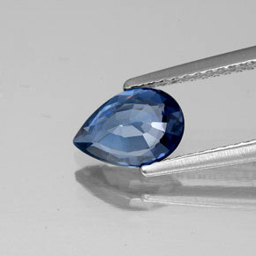 Spinel Gemstone in 8.4 x 5.9 mm Size for Sale, Spinel Stone in Deep Greenish Blue Color