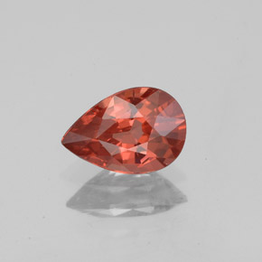 0.98 ct Red Spinel Gemstone, Spinel Gem in Pear Facet Shape for Sale.