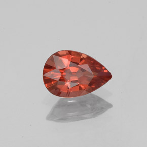 0.98 ct Red Spinel Stone, Natural Spinel in Pear Facet Shape for Sale