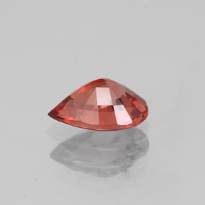 Spinel Gemstone in 7.7 x 5.3 mm Size for Sale, Spinel Stone in Orange Red Color