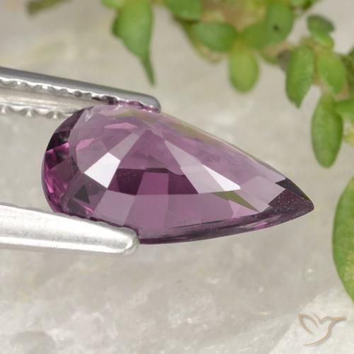 Spinel Gemstone in 8.9 x 5.4 mm Size for Sale, Spinel Stone in Deep Purple Color