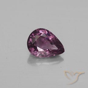 1.33 ct Purple Spinel Stone, Natural Spinel in Pear Facet Shape for Sale