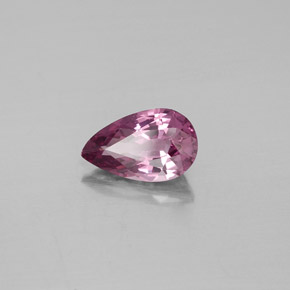 1.24 ct Purple Spinel Stone, Natural Spinel in Pear Facet Shape for Sale