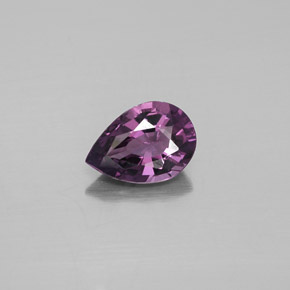 dunkellila Spinell Edelstein - 1.2ct Birnen Schliff (ID: 353058)
