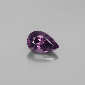 ミディアムダークパープル スピネル 宝石 - 1.3ct ペアーファセット (ID: 353060)