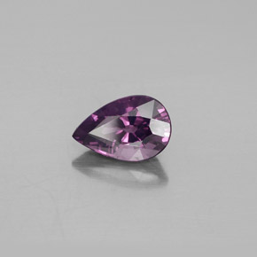 1.28 ct Purple Spinel Stone, Natural Spinel in Pear Facet Shape for Sale