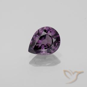 1,08 ct lila Spinell, 7,5 x 6 mm Birnenschliff aus Tansania, Photo A