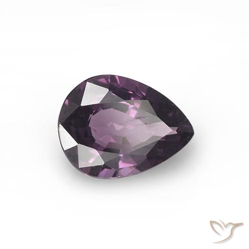 0.99 ct Purple Spinel Stone, Natural Spinel in Pear Facet Shape for Sale