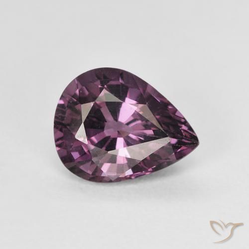 1.51 ct Purple Spinel Stone, Natural Spinel in Pear Facet Shape for Sale