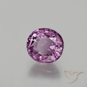 1.45 ct Purple Spinel Stone, Natural Spinel in Oval Facet Shape for Sale