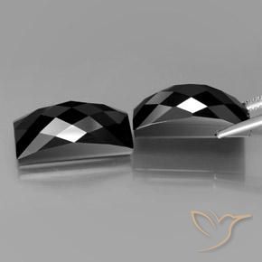 Spinel Gemstones in 17.6 x 8.2 mm Size for Sale, Spinel Stones in Black Color