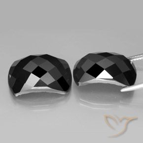 Spinel Gemstones in 18.2 x 12 mm Size for Sale, Spinel Stones in Black Color