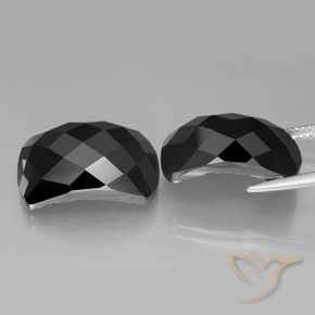 Spinel Gemstones in 18.2 x 11.9 mm Size for Sale, Spinel Stones in Black Color