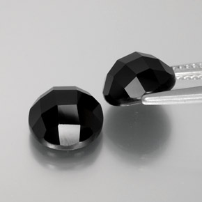 Spinel Gemstones in 9 mm (calibrated) Size for Sale, Spinel Stones in Black Color