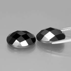 Spinel Gemstones in 14 x 10 mm (calibrated) Size for Sale, Spinel Stones in Schorl Color