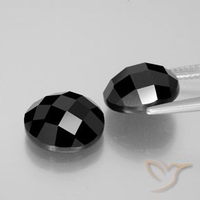Spinel Gemstones in 12 mm (calibrated) Size for Sale, Spinel Stones in Black Color