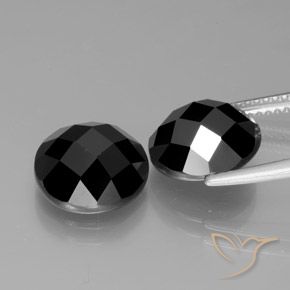 Spinel Gemstones in 10 mm (calibrated) Size for Sale, Spinel Stones in Black Color