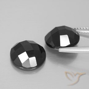 Spinel Gemstones in 10 mm (calibrated) Size for Sale, Spinel Stones in Black Color