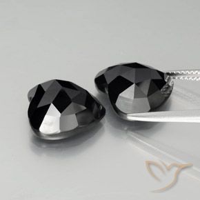 Spinel Gemstones in 13 x 13 mm (calibrated) Size for Sale, Spinel Stones in Black Color