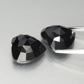 Spinel Gemstones in 13.7 x 12.9 mm Size for Sale, Spinel Stones in Black Color