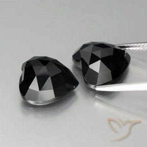 Spinel Gemstones in 13 x 13 mm (calibrated) Size for Sale, Spinel Stones in Black Color