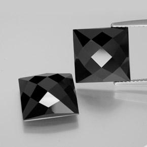 Schorl Spinel Gem - 7.9ct Square Rose-Cut (ID: 379228)