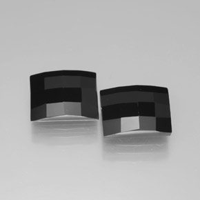 6.90 ctw Black Spinel Stones, Natural Spinel in Baguette Rose-Cut Shape for Sale