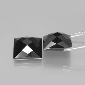 Spinel Gemstones in 12 x 12 mm (calibrated) Size for Sale, Spinel Stones in Schorl Color