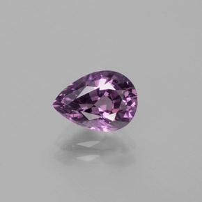 1.47 ct Purple Spinel Gemstone, Spinel Gem in Pear Facet Shape for Sale.