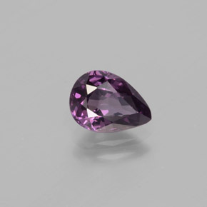 1.35 ct Purple Spinel Stone, Natural Spinel in Pear Facet Shape for Sale