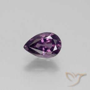 1,61 ct lila Spinell, 9,3 x 6,3 mm Birnenschliff aus Tansania, Photo A